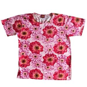 KENZO Vintage Japanese Pink Floral T-Shirt
